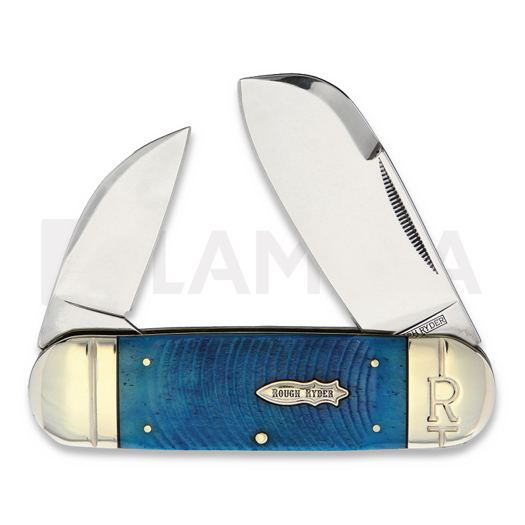 Rough Ryder Reserve Black And Blue Elephant Toe foldekniv