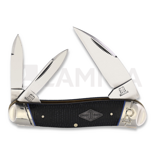 Rough Ryder Seahorse Whittler Black Micarta pocket knife