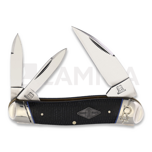 Rough Ryder Seahorse Whittler Black Micarta pocket knife