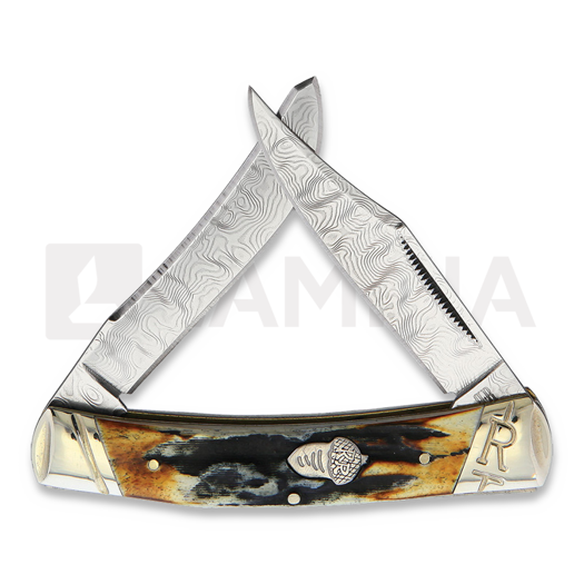 Rough Ryder Small Moose Cinnamon Stag pocket knife