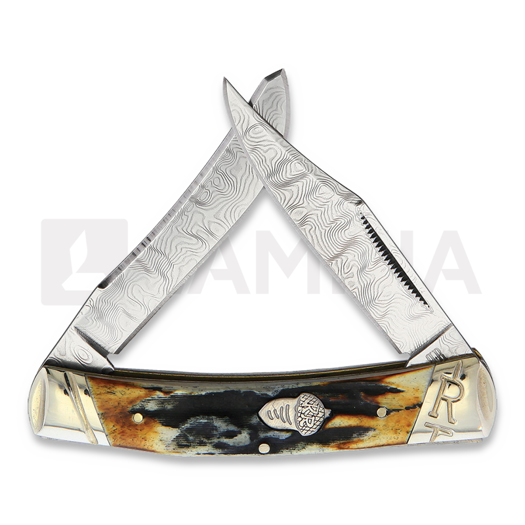 Rough Ryder Small Moose Cinnamon Stag pocket knife