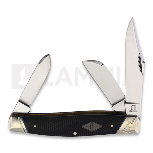 Rough Ryder Stockman Black Micarta fällkniv