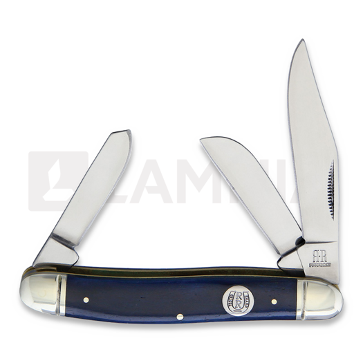 Rough Ryder Stockman Blue Smooth Bone pocket knife