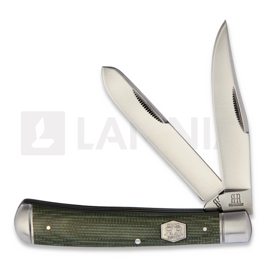 Rough Ryder Trapper Green Micarta pocket knife