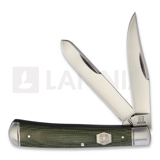 Rough Ryder Trapper Green Micarta pocket knife