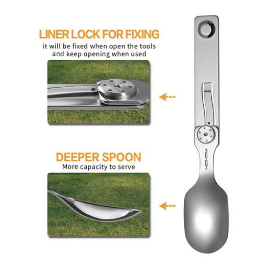 Roxon 2 in 1 Camping Utensil Set