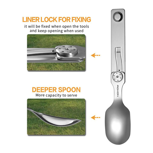 Roxon 2 in 1 Camping Utensil Set