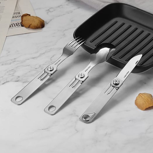 Roxon 3 in 1 Camping Utensil Set