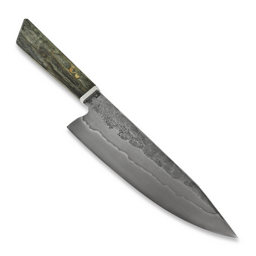 RV Unique Kitchen Knife, Rot Pattern Curly Birch