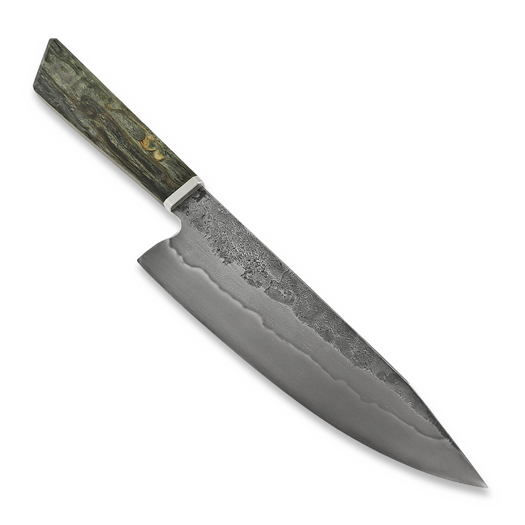 RV Unique Kitchen Knife, Rot Pattern Curly Birch