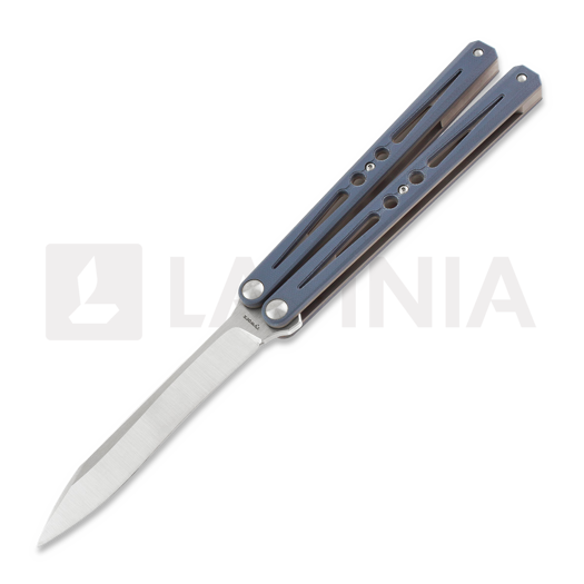 Ryworx Setsuna Drop Point balisong, mėlyna