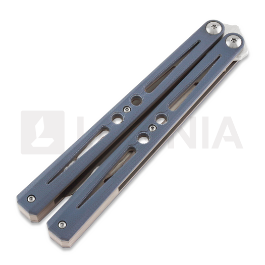 Ryworx Setsuna Drop Point butterfly knife, blue