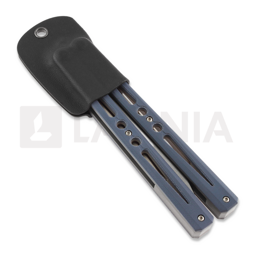 Ryworx Setsuna Drop Point butterfly knife, blue