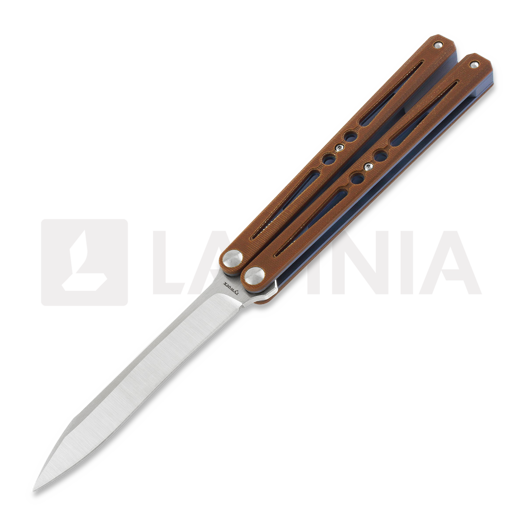 Нож бабочка Ryworx Setsuna Drop Point, коричневый