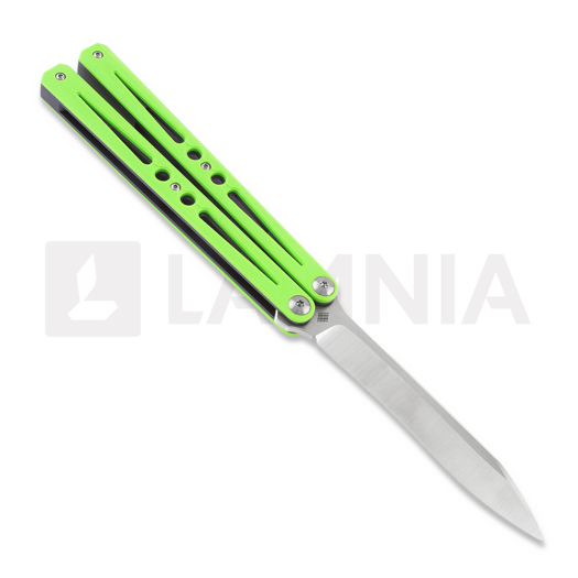 Nož motýlek Ryworx Setsuna Drop Point, neon green