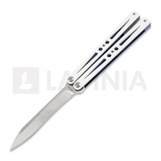 Ryworx Setsuna Drop Point balisong, לבן