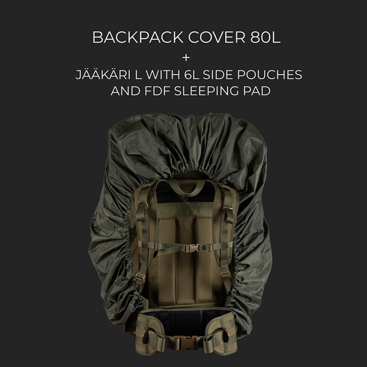 Savotta Backpack cover, 80L, green