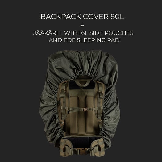 Savotta Backpack cover, 80L, green