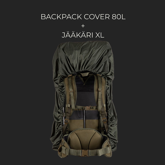 Savotta Backpack cover, 80L, green