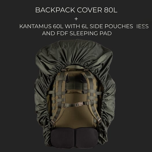 Savotta Backpack cover, 80L, green
