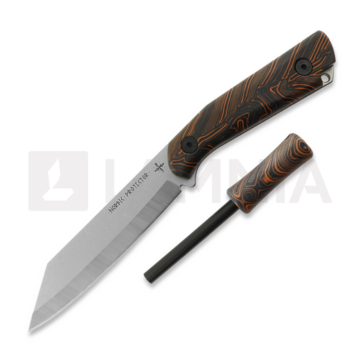 Scandinoff Nordic Protector 130 BUSHCRAFT 칼, G10 Nordic Woods
