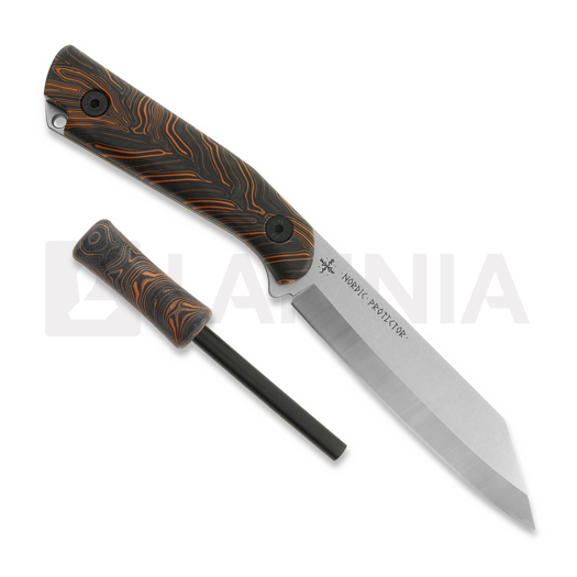 Scandinoff Nordic Protector 130 BUSHCRAFT veitsi, G10 Nordic Woods