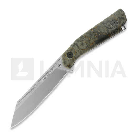 Scandinoff Nordic Protector 130 EDC kniv, Curly Birch Nordic Night