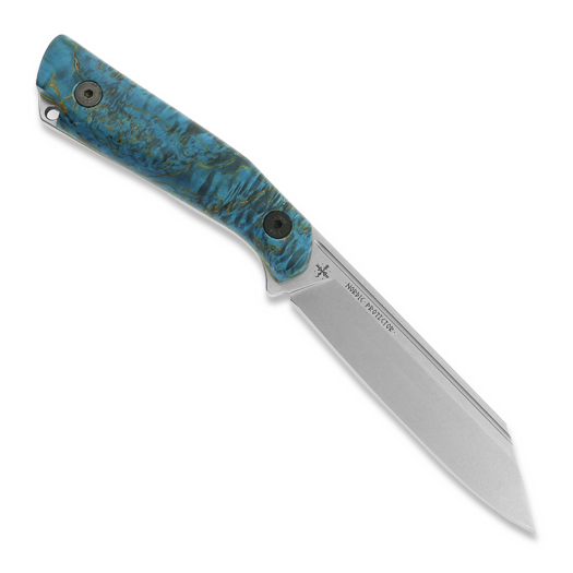 Scandinoff Nordic Protector 130 EDC peilis, Curly Birch Nordic Sky