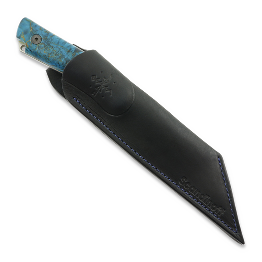 Scandinoff Nordic Protector 130 EDC veitsi, Curly Birch Nordic Sky