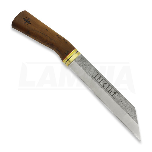 Coltello Scandinoff Seax Valknut Classic Viking Colors, Dark Birch