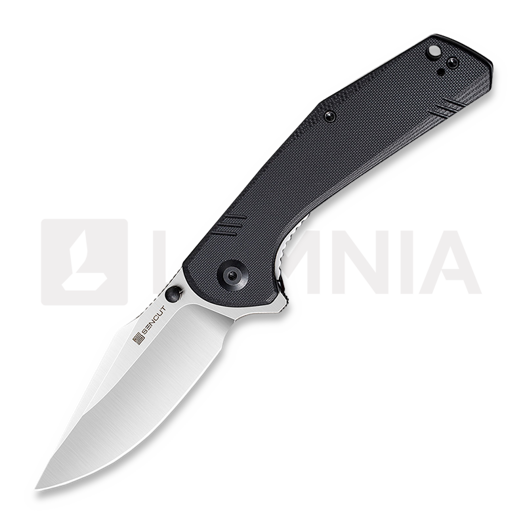 Sencut Actium, Black G-10 Satin SA02B