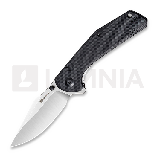 Sencut Actium, Black G-10 Satin SA02B