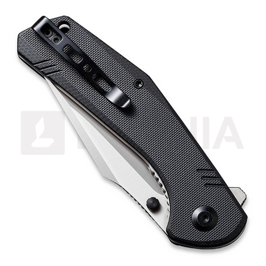 Sencut Actium, Black G-10 Satin SA02B