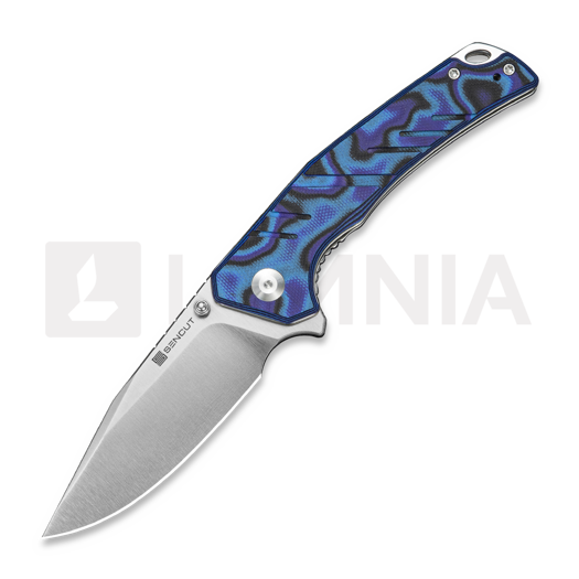 Sencut Quirk 접이식 나이프, Blue/Purple/Black G-10, Satin S25099-3