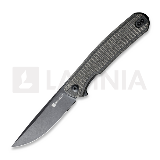 Sencut Scitus, Dark Green Canvas Micarta S21042-3