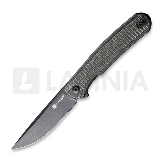 Sencut Scitus, Dark Green Canvas Micarta S21042-3