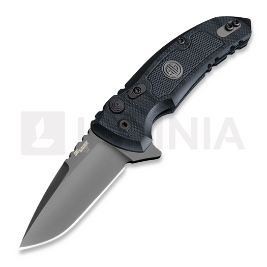 SIG X-1 Microflip Button Lock 折叠刀, 灰色