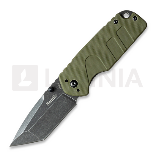 Smith's Sharpeners Campaign Linerlock vouwmes, olijfgroen