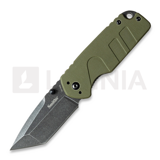 Smith's Sharpeners Campaign Linerlock sulankstomas peilis, žalia