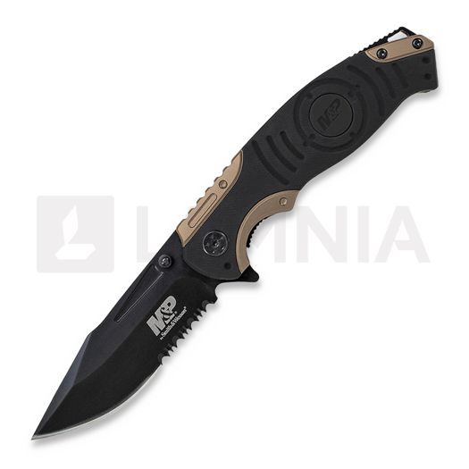 Smith & Wesson M&P Linerlock foldekniv, black/brown
