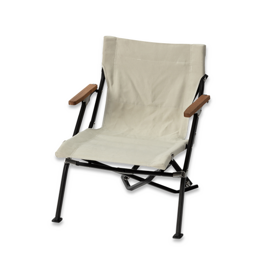 Snow Peak Luxury Low Beach Chair, Ivory