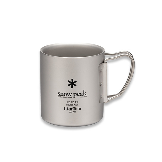 Snow Peak Titanium Double Walled Mug - 220ml