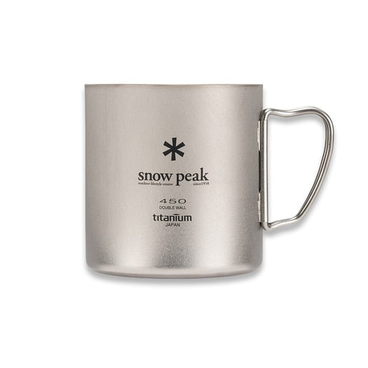 Snow Peak Titanium Double Walled Mug - 450ml
