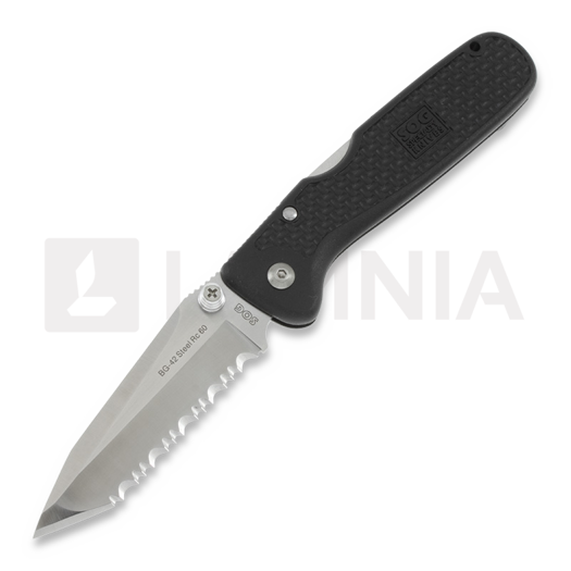 Nóż składany SOG AutoClip X42 mini, ząbkowane ostrze C378207113