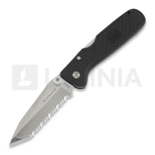 SOG AutoClip X42 mini összecsukható kés, fűrészfogú C378207113