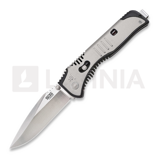 SOG Flashback Drop Point kääntöveitsi, satin SOGSAT001BX