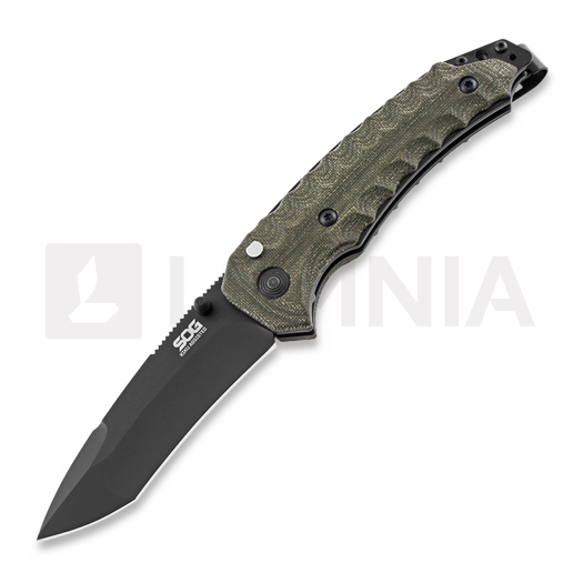 SOG Kiku S35VN kääntöveitsi, musta SOG-KU-3004