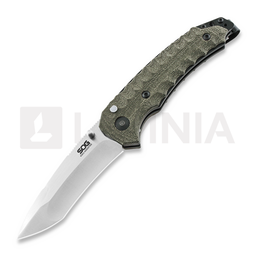 SOG Kiku S35VN fällkniv, satin SOG-KU-3003