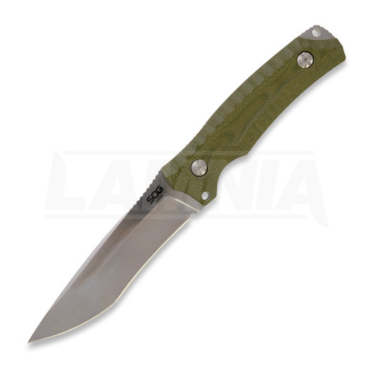 Couteau SOG Hidaka FX CPM 3V, green micarta SOG-17-27-01-57