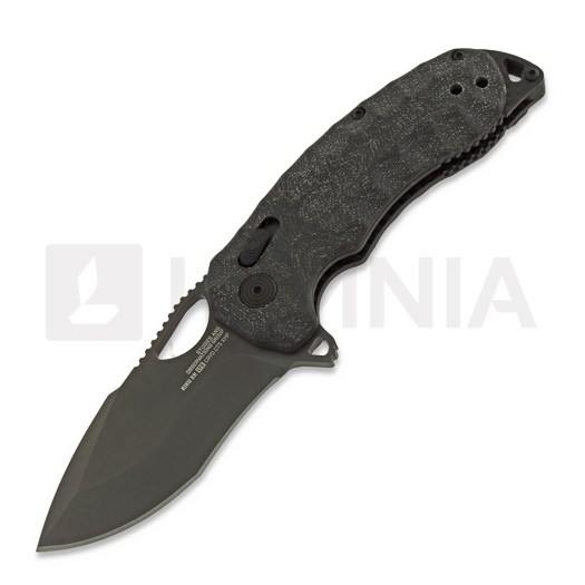 Saliekams nazis SOG Kiku XR LTE, blackout micarta SOG-12-27-04-57